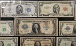 Vintage U.S. Currency Collection: Red & Blue Seals