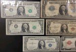 Vintage U.S. Currency Collection: Red & Blue Seals