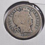 2 Barber Dimes 1906-D & 1916-P Silver Coins