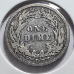 2 Barber Dimes 1906-D & 1916-P Silver Coins