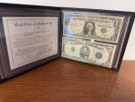 Blue Seal $1 & $5 Silver Certificates, 1957 & 1934
