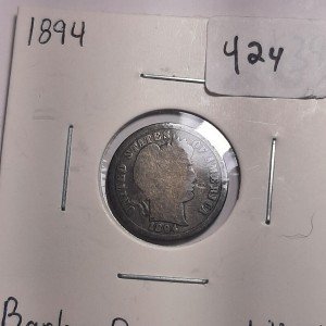 1894-P Barber Dime Silver U.S. Coin 10c