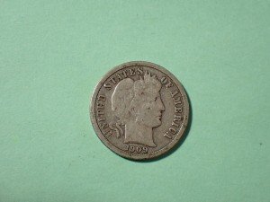 Silver Barber Dimes Lot - 1909 Fine/VF Set