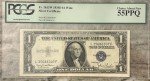 1935D $1 Blue Silver Certificate Wide Note