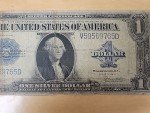1923 US $1 Silver Certificate Blue Seal Note