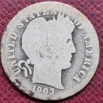 1903 S Barber Dime - Circulated Coin 10c