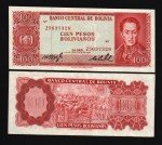 Bolivia 100 Pesos 1962 Banknote - Blue Mountain
