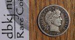 1916 Liberty Head Barber Silver Dime 10¢