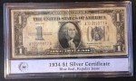 1934 $1 Silver Certificate Blue Seal Note