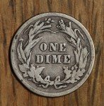 1911 Barber Silver Dime 10¢ - VG Quality