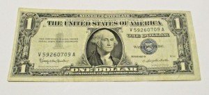 1957 Blue Seal $1 Silver Certificate Note