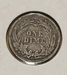 1912 D Barber Dime - Vintage Collectible Coin