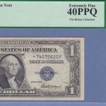 1935F Star $1 Silver Certificate Blue Seal Note