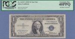 1935F Star $1 Silver Certificate Blue Seal Note