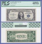 1935F Star $1 Silver Certificate Blue Seal Note