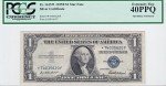 1935F Star $1 Silver Certificate Blue Seal Note