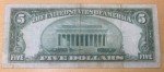 1934 A Blue Seal $5 Silver Certificate Note