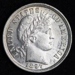 1897 Barber Silver Dime - Uncirculated Quality