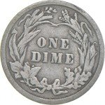 1912-P Barber Dime 90% Silver Coin