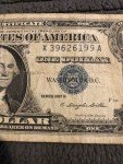 1957 Blue Seal One Dollar US Currency Note