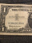 1957 Blue Seal One Dollar US Currency Note