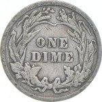 1902-P Barber Dime 90% Silver Coin