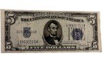 1934-C $5 Silver Certificate Currency Note