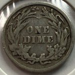 1898 Philadelphia Mint Silver Barber Dime Coin