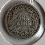 1898 Philadelphia Mint Silver Barber Dime Coin
