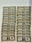 1957 Blue Seal $1 Silver Certificate Lot of 25