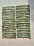 1957 Blue Seal $1 Silver Certificate Lot of 25