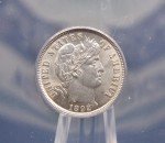 1892 "P" Barber Silver Dime ANACS MS62