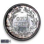 1903-O Barber Dime - Stunning Toning, Semi-Key Date