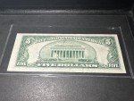 1953 $5 Blue Seal Silver Certificate Note