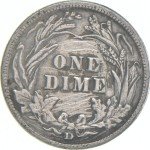 1911-D Barber Dime 90% Silver Coin