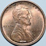 1909 VDB Lincoln Wheat Penny Red Cent Uncirculated