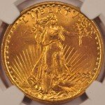 1908 Saint Gaudens $20 Gold Double Eagle Coin