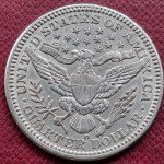 1908 D Barber Quarter 25c - High Grade AU