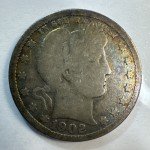 1902 Barber Quarter 25C with Beautiful Toning