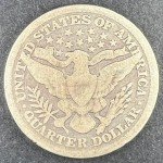 1898 P Barber Quarter 90% Silver Coin