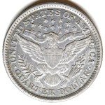 1892 High-Grade Barber Quarter Coin