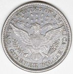 1892 High-Grade Barber Quarter Coin