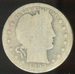 1899-S Barber Quarter - Low Ball Grade 708K