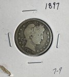1897-P Barber Quarter - 90% Silver Coin