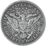 1907 S Barber Quarter 90% Silver Coin