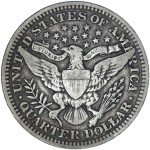 1914 Barber Quarter 90% Silver Coin