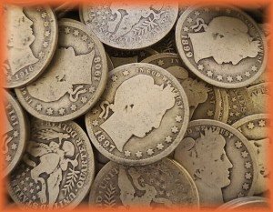 Barber Quarters Silver Coin Lot - Readable Dates