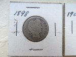 Barber Quarters Set - 1898 & 1909 D