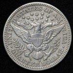 1905-S Barber Silver Quarter XF RFM