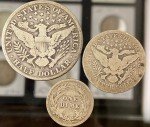 Barber Coin Set: Half, Quarter, and Dime